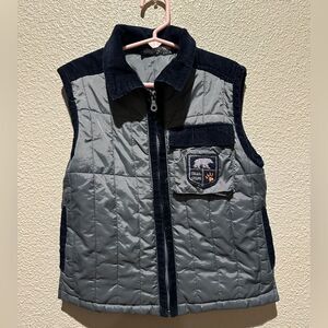 Kids Headquarters Boy Grey Corduroy Vest Size 3T